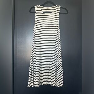 White and black striped shift dress. Brand: Socialite (from Nordstrom). Small